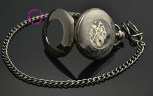 wholesale price good quality vintage father Stylish black Hand Wind Roman arabic Number man gift Mechanical