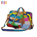 New 2014 Women Leather Handbags Patchwork Designer Brand Fashion