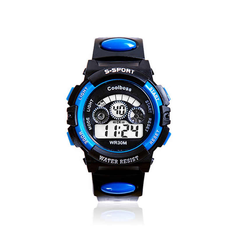 2016 Digital Watch Children Watch Brand New Noctilucent 5 Colors Rubber Men And Women Relogio Multifunction