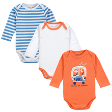 Fantasia Infantil 3Pieces lot Baby Body 100 Cotton 4 Styles Cute Animal Trimmed Baby Boy Clothes