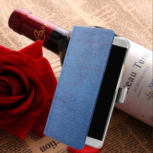 2014 New Arrivel Hot Wood Lines Luxury fashion Leather Case Cover For Lenovo A536 l With ID Holder Free Shipping