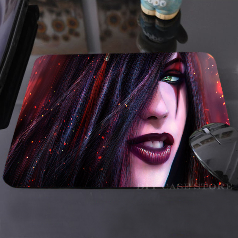 Personalized Warring Kingdoms Katarina Natural Rubber Mouse Pad Computer Mouse Mat 180mmX220mmx2mm