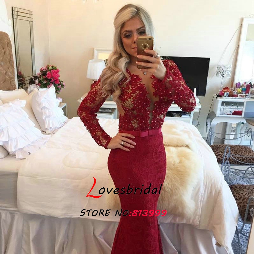 vestidos de noche 2016 rojos