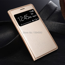 Original View Window Flip PU Leather Back Cover Battery Housing Case For Samsung Galaxy Grand 2 Duos G7102 G7106 G7108 G7109