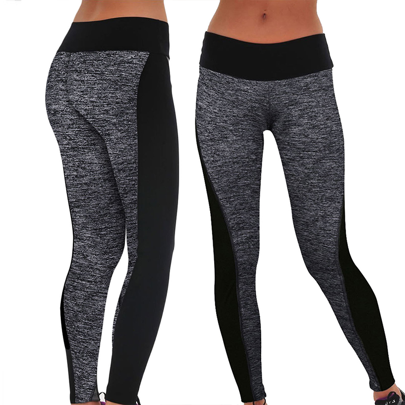 grey and black gym leggings