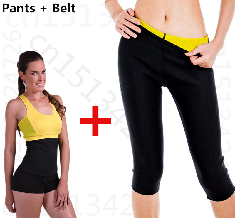 Hot on tv Leg Sauna Shapers Fit Sweat gym set Body Shaper pants Slimming suit for