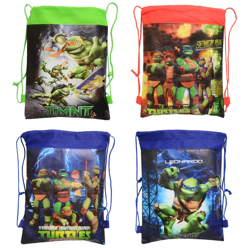 1pic Teenage Mutant Ninja Turtles School Bags Teenage Mutant Ninja Turtles Kids Drawstring Backpack& Bag For Kids (1)