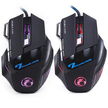 Best sale 7 Buttons 5500 DPI Super Led Optical Professional USB Wired Gaming Mouse High Quality Computer Cable Game Mice