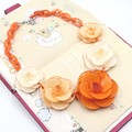 collares acrylic flower necklace 2016 ZHONGLV Fashion Luxury 2 color Flower ZA Statement Necklaces for Women