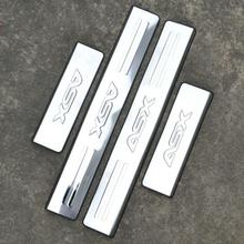 ASX 2013 2014 Stainless steel scuff plate door sill strip car pedal welcome pedal