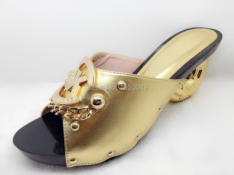 Фотография Free shipping! 2015 Italian fashion high heels, YK-011 African women creative Leather clogs size 38-42