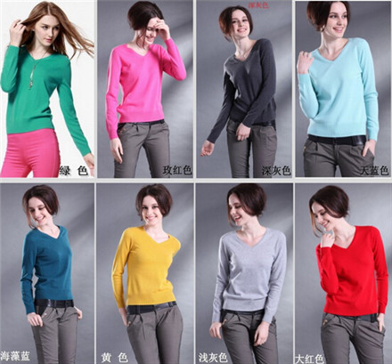 Autumn Women Sweater 2015 Pure Cashmere Sweater Women Pullovers Pullover Women Sweaters And Pullovers Pull Femme 17 Candy Color (17)