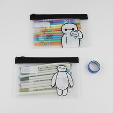 1X Kawaii Stationery Cute Clear Big Hero Baymax Pen Bag Case Holder Storage Pencilcase School Supplies