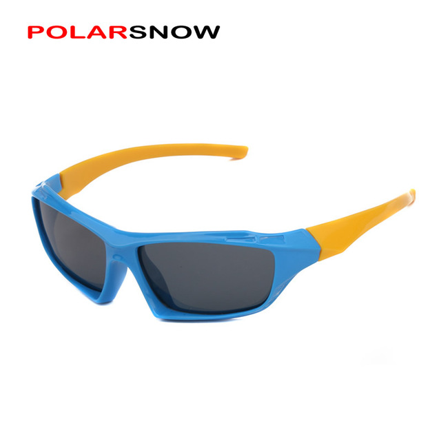 POLARSNOW Unbreakable TR90 Мальчики Девочки Очки На Открытом Воздухе Очки Поляризованные Модные Солнцезащитные Очки Для Детей Очки Аксессуары