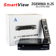 ZGEMMA H.2S Satellite TV Box Receiver Twin DVB S2 Tuner Enigma2 Linux OS 2000DMIPS CPU Processor BCM7362 Set Top Box