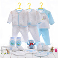 Turn down collar 21pcs set total new born baby boy clothes cotton materials casual newborn baby