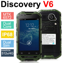 Discovery V6+ Phone MTK6572 Dual core 3G shockproof Android4.2 Unlocked 4inch Screen Dustproof waterproof Android Cellphone