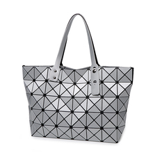 New Arrival issey Miyake Bao Bao Handbag Simply Style Matt surface Quilted Foldable Cube Shopping Bag Cool Women Shopping Bag