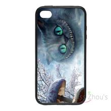 For iphone 4/4s 5/5s 5c SE 6/6s plus ipod touch 4/5/6 back skins mobile cellphone cases cover Wonderland Cheshire Cat Designs