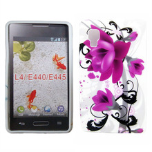 13 Pattern Colors Art Design TPU Protector Phone Case for Dual LG Optimus L4 II E440