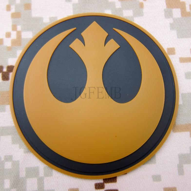Tan STAR WARS Rebel Alliance Military Tactics 3D PVC Velcro Patch