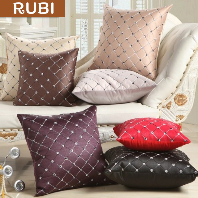 New decorative throw pillows cover for home decor sofa seat back cushion covers color red purple ...
