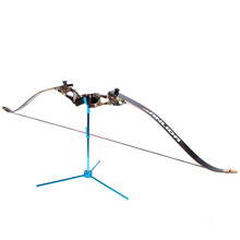 1pc New Hot Folded 42cm Archery Blue Compound Stand Hunting Bow Holder Recurve Bow Rack Removable Hanger