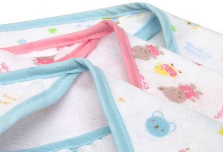 7070CM Cute Bear Winter Spring Baby Blankets Newborn Cotton Swaddle Brand Bedding Wrap Summer Infant Bathrobe Blue Pink (10)