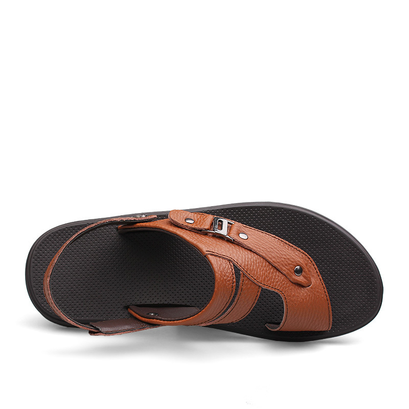 leather men sandals,Handmade Brazilian styles brand man summer leather ...