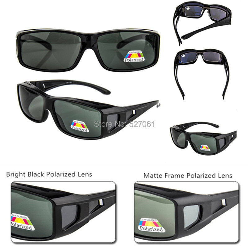 Solar Shield Polarized Lens Fits Over Glasses Unisex Uv400 Protection Outdoor Wrap Around 1981