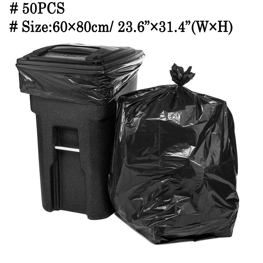 BLACK BIN BAGS ON ROLL RUBBISH STRONG SACK BIN LINER 10s or 20s 