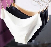 Free Shipping Women Briefs Seamless Panties Candy Color Sexy Panties Low Waist Intimates 3pcs/lot S M L XL 5colors