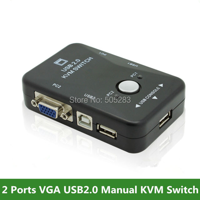Купить 2 порта usb2.0 руководство kvm переключатель коробки pc монитор ...