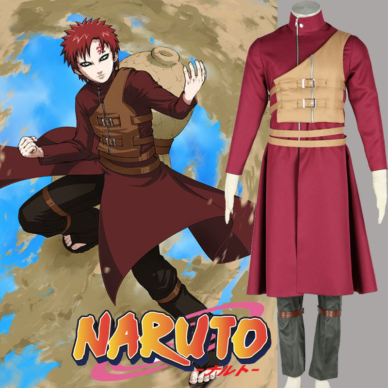 custom made hot anime Naruto cosplay costume adult men Gaara Cosplay Costume outfit Gaara cosplay