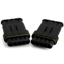 New 5sets Car Part 5 Pin Way Sealed Waterproof Automotive Electrical Wire Connector Plug Set