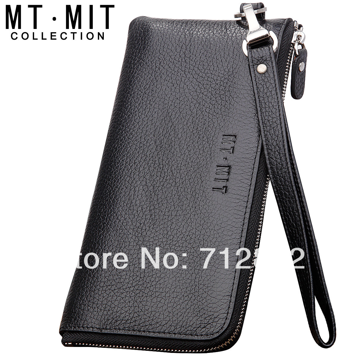Mt . mit male wallet male long design genuine leather wallet male clutch male day clutch zipper wallet