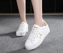2016 New Women’s Shoes Ladies Stree Fashion All White star Casual Runner shoes for woman zapatillas deportivas mujer Y26