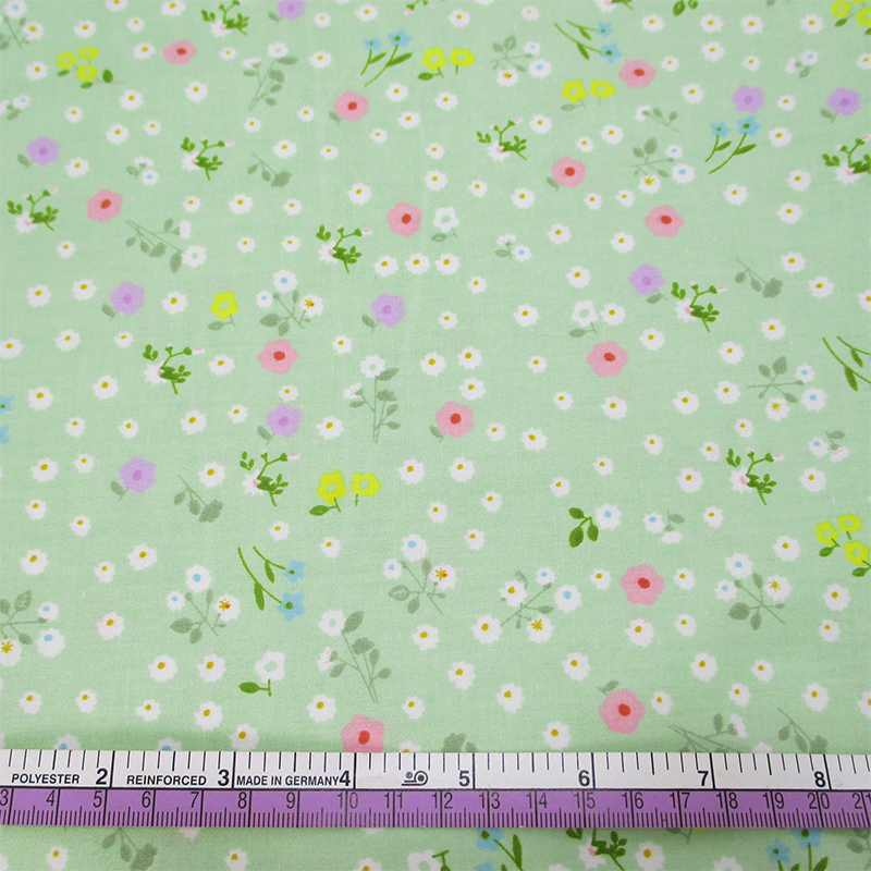 45064 50*147CM green background cotton fabric for Tissue Kids Bedding textile for Sewing Tilda Doll, DIY handmade materials