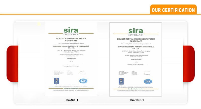our certification 