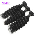 XMH Hair Products Brazilian Deep Wave 4pcs lot Soft Brazilian Human Hair Bundles 10 30inch Brazilian