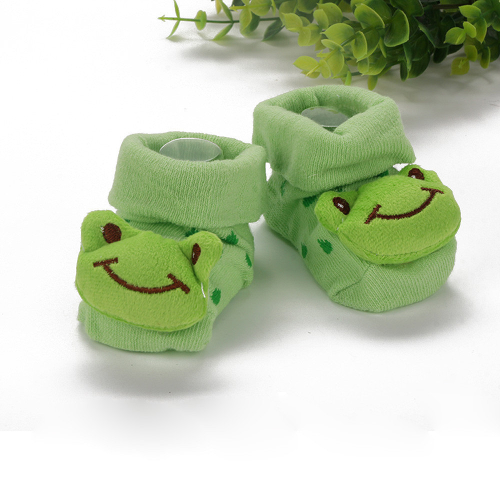 Kids Baby Unisex Newborn Animal Cartoon Socks Cotton Shoes Booties Boots 0 10M