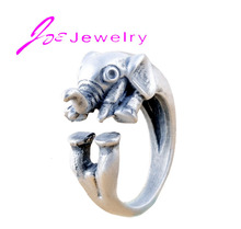 2015 Hot Sale Summer Style Adjustable Burnished Elephant Animal Wrap Rings for Women and Girls Unique