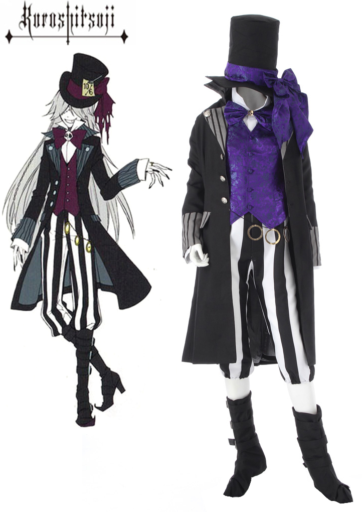 Здесь можно купить  Black Butler Kuroshitsuji Grim Reapers Undertaker Suit Cosplay Costume  Одежда и аксессуары