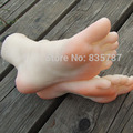 22cm 37 Silicone pussy fetish Fake Foot Inner Bone Inside Toe Move Freely Feet Shoe Model