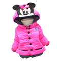 0 6 ages children outerwear winter snowsuit christmas clothing coats Jacket minnie mouse warm thicken clothes
