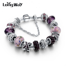 2016 Newest European Attract Bracelets For Women 925 Silver Chain Bracelets & Bangles DIY Jewelry Pulseras SBR160014