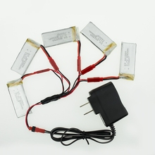 3.7V 800mah battery 1 with 5 in1 Charger plug cable JJRC H12C H12 V636 V686 V686G V686J V686K UAV FPV RC Quadcopter Drone 5pcs