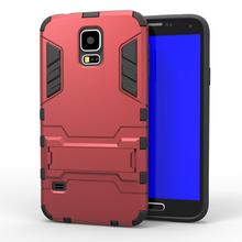 Iron Man Holster Armor Case For Samsung Galaxy S5 Neo SM-G903F Cover Shockproof Drop Proof Heavy Duty Rugged Soft Dual Layer