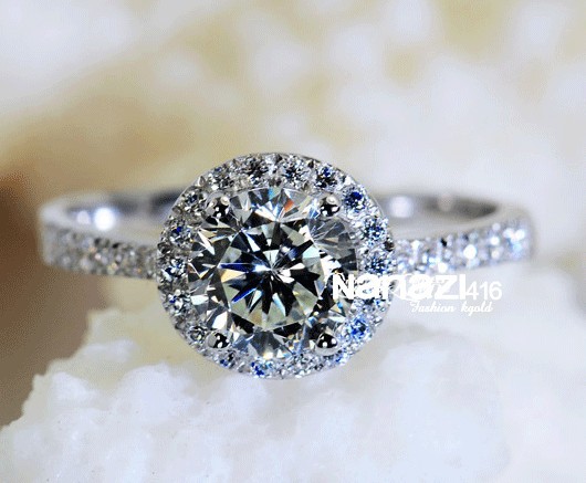 1 ct diamond engagement ring platinum