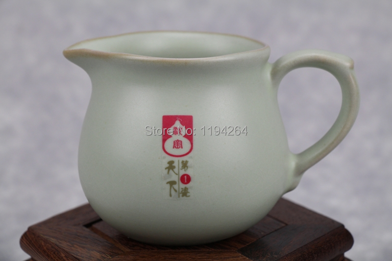 Chinese Ru Kiln Porcelain Cha Hai Gongfu Tea Serving Pitcher 140ml